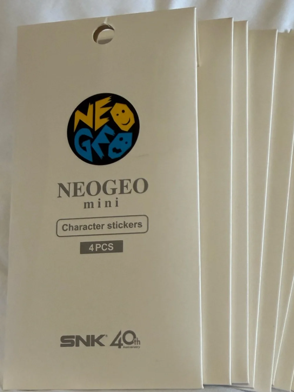 4 new NEOGEO MINI MARQUE CONSOLE STICKERS Random Pack of 4 SNK Official Licensed